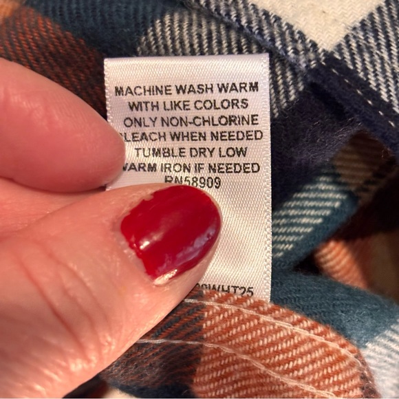 NWT Rowm Nomad Collection Long Sleeve Portuguese Flannel Plaid Shirt, size 3XB - Picture 8 of 13